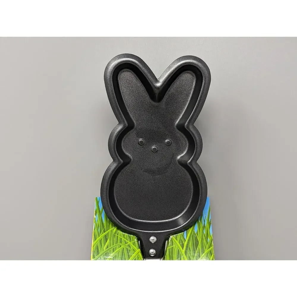 Peeps Easter Bunny Shaped Pancake Mix and Metal Bunny Skillet Set